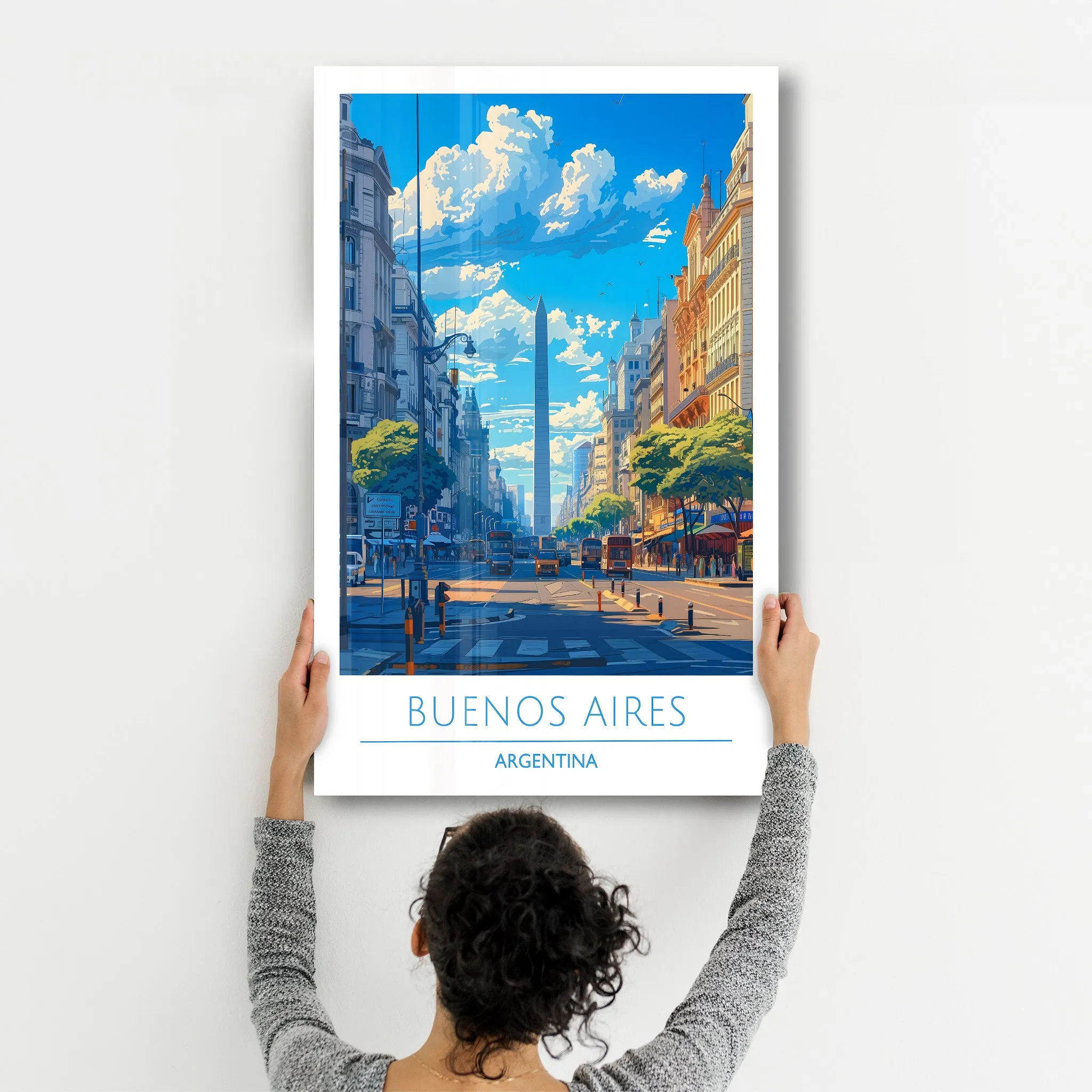 Buenos Aires Argentina-Travel Posters | Glass Wall Art