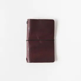 Burgundy Chromexcel Travel Notebook