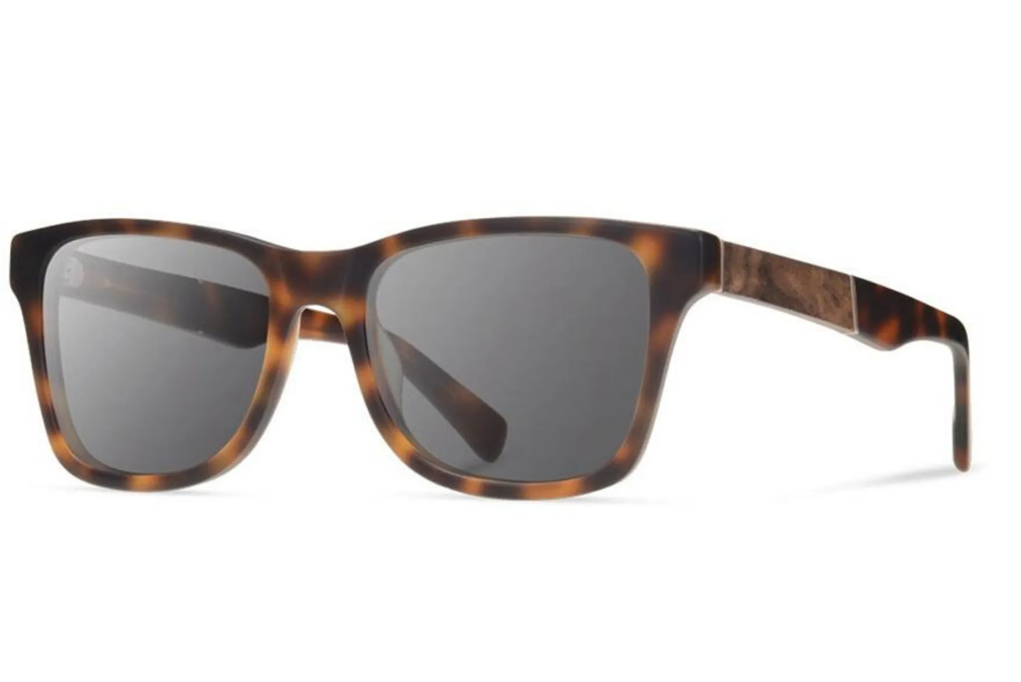 Canby XL Acetate Sunglasses | Matte Brindle / Elm Burl | Grey Polarized | Shwood