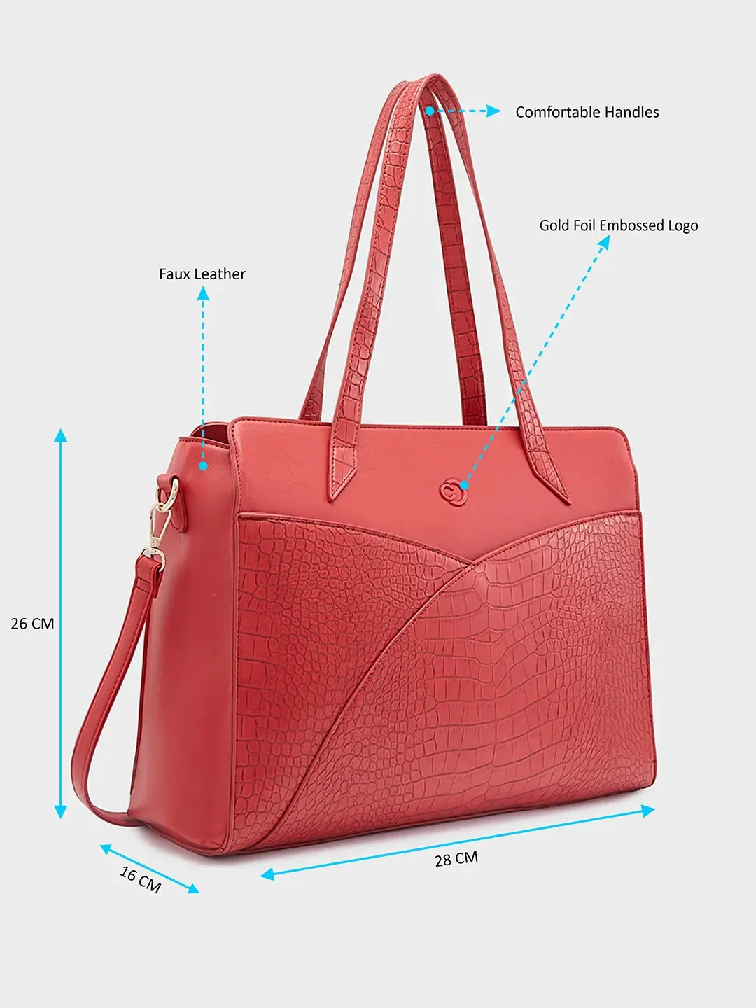 Caprese Cabo Laptop Satchel Large Red