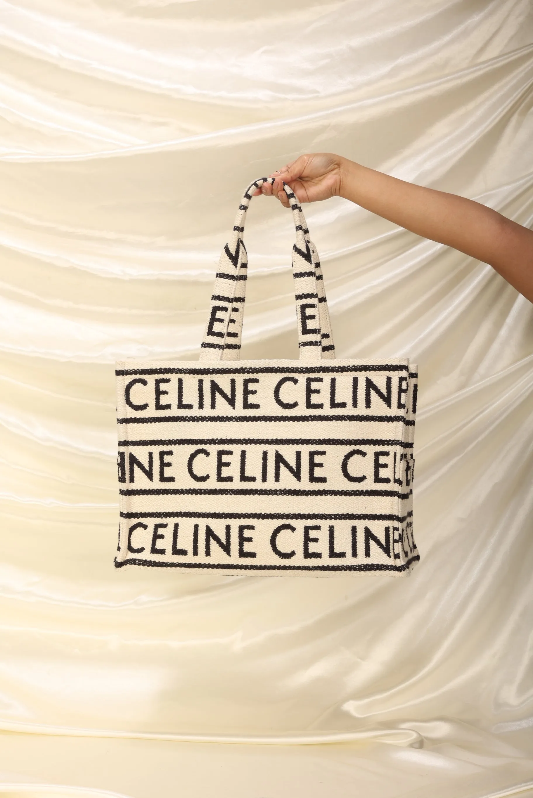 Celine 2022 Large All Over Cabas Thais Tote