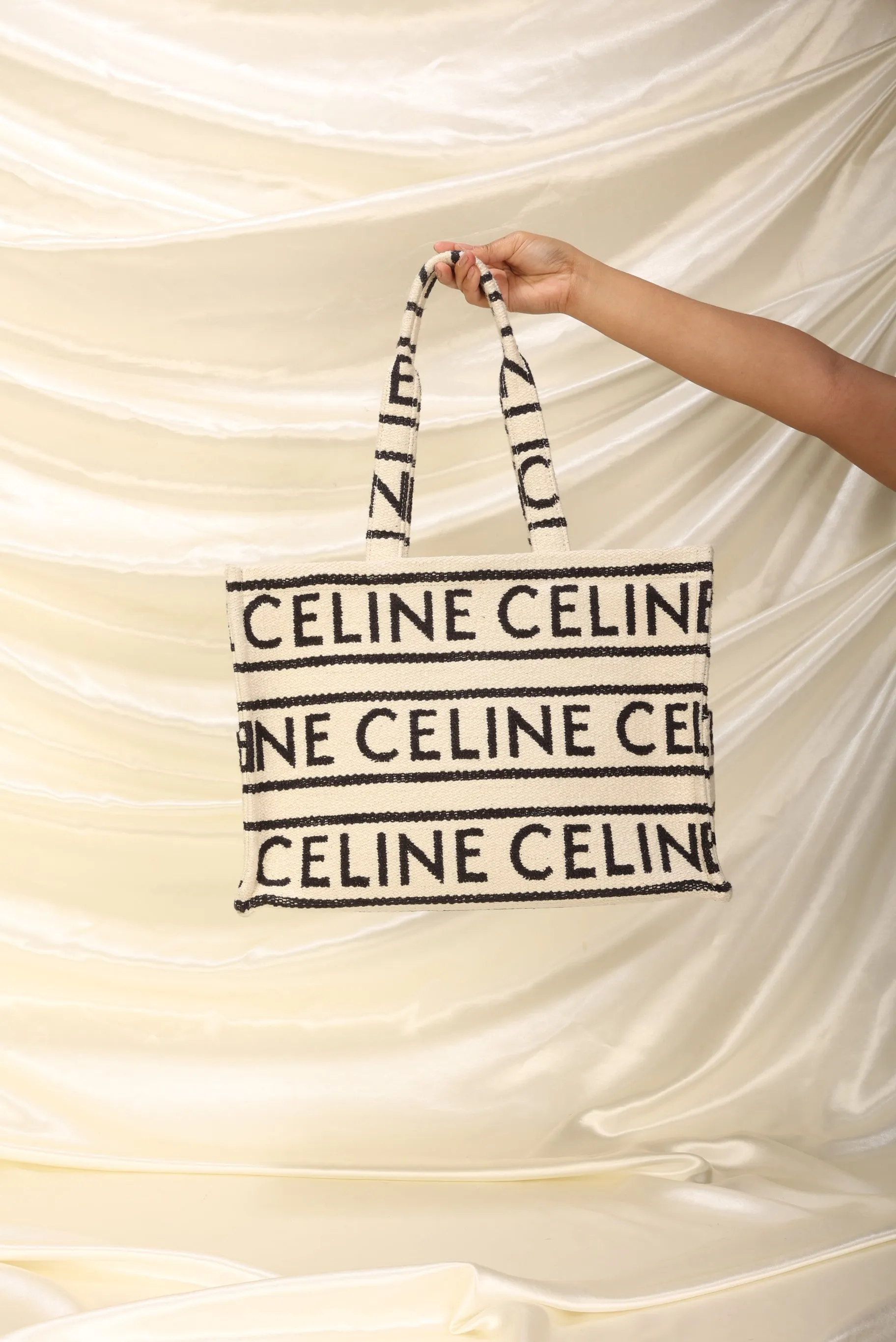 Celine 2022 Large All Over Cabas Thais Tote