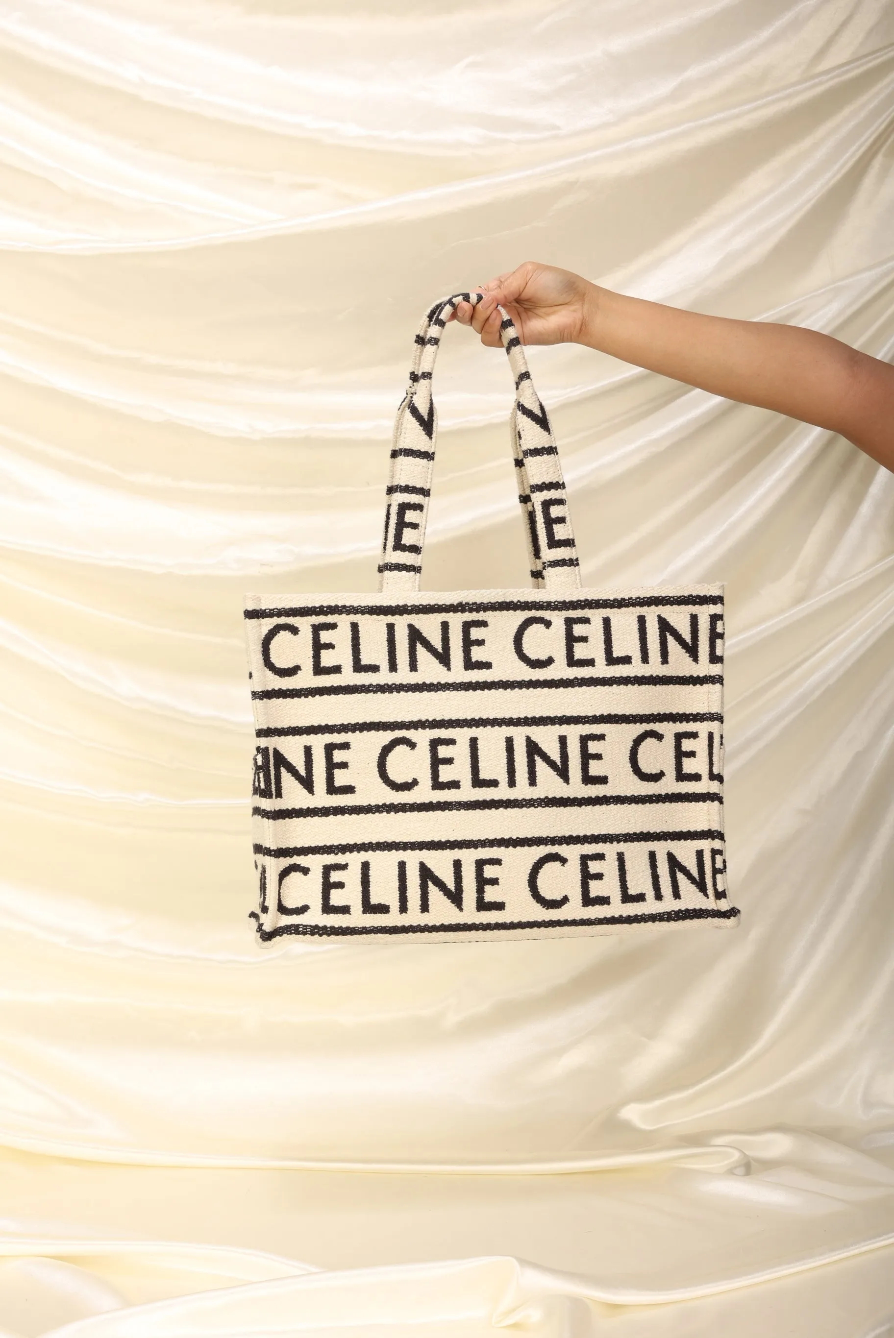 Celine 2022 Large All Over Cabas Thais Tote