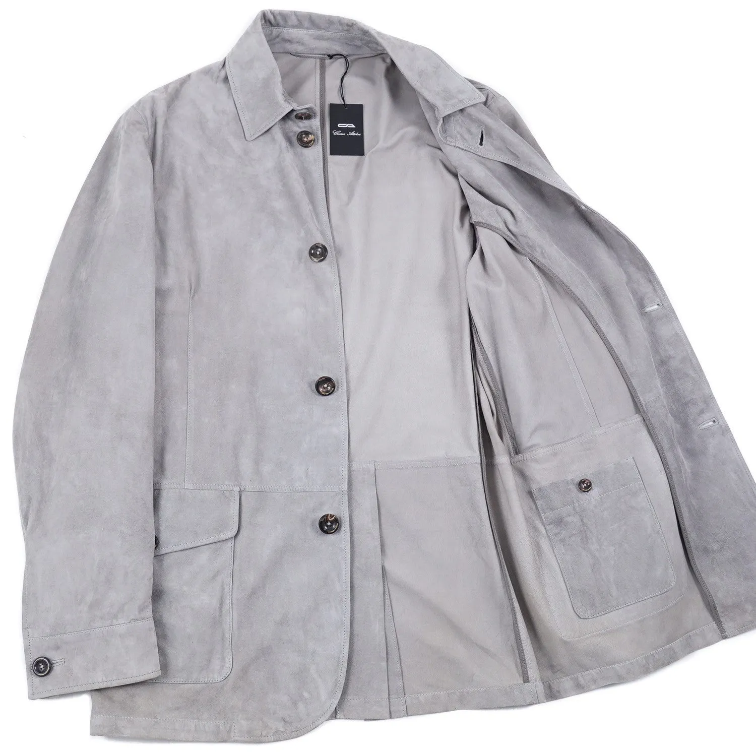 Cesare Attolini Nappa Suede Field Jacket