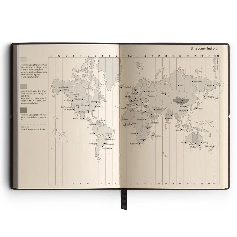 CIAK Travel Book Lined Ivory Paper Brown B6