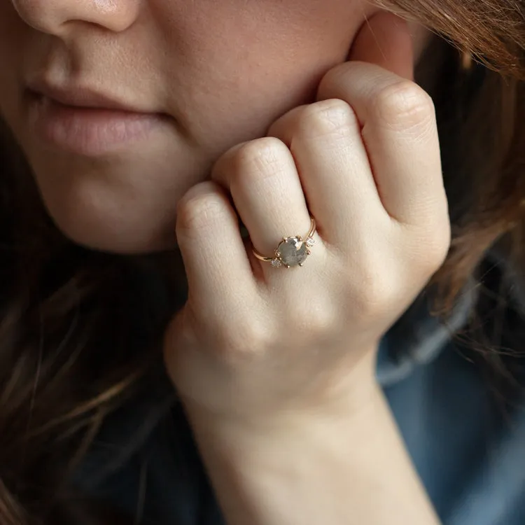 Clair de Lune Grey Diamond Ring