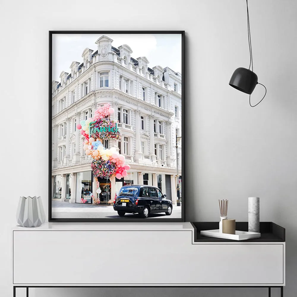 Colourful London | Bond Street - Art Print by Victoria's Stories