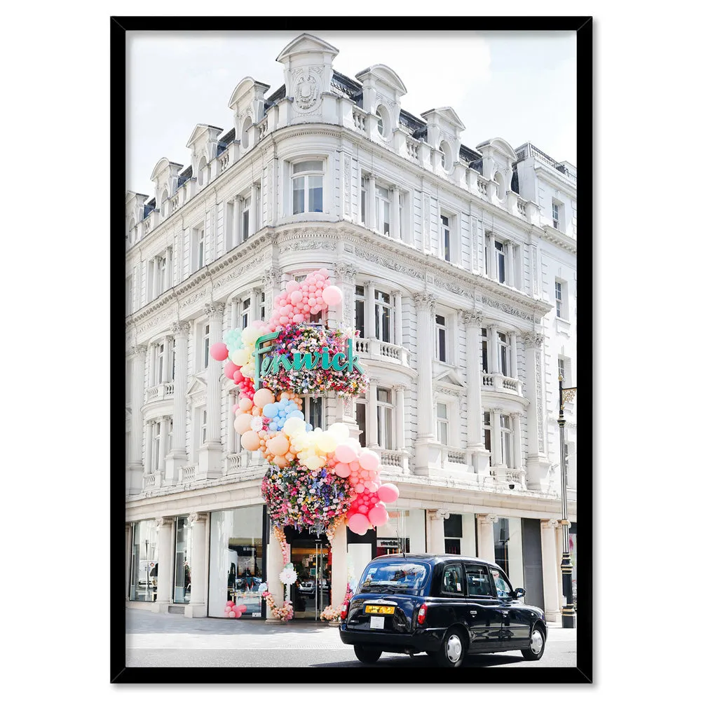 Colourful London | Bond Street - Art Print by Victoria's Stories