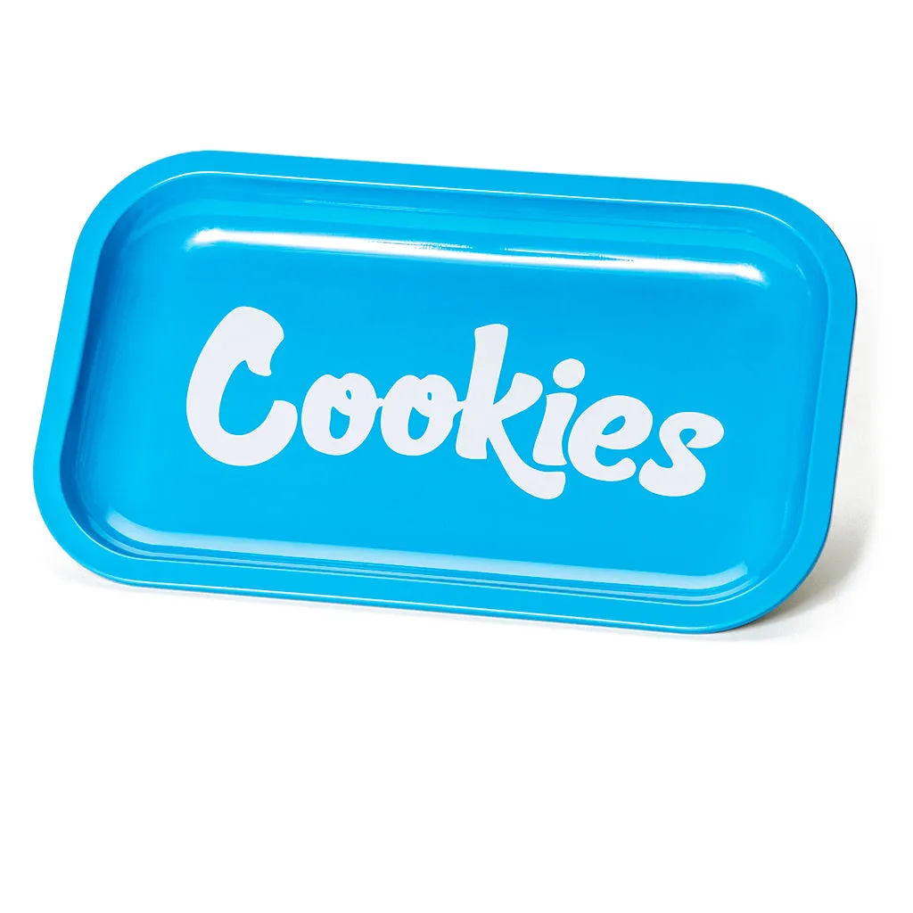 Cookies Blue Metal Rolling Tray