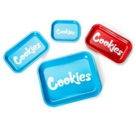 Cookies Blue Metal Rolling Tray