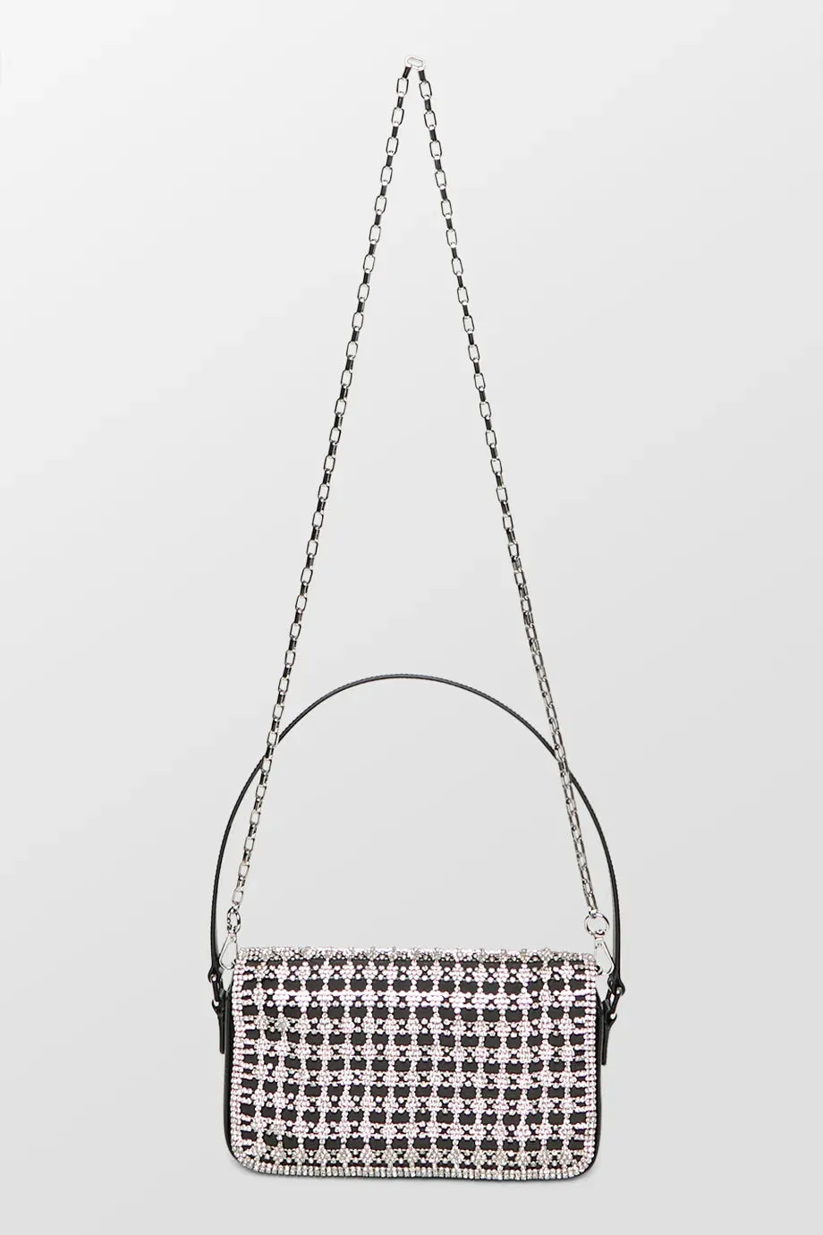 Crystal Bow Baguette Bag