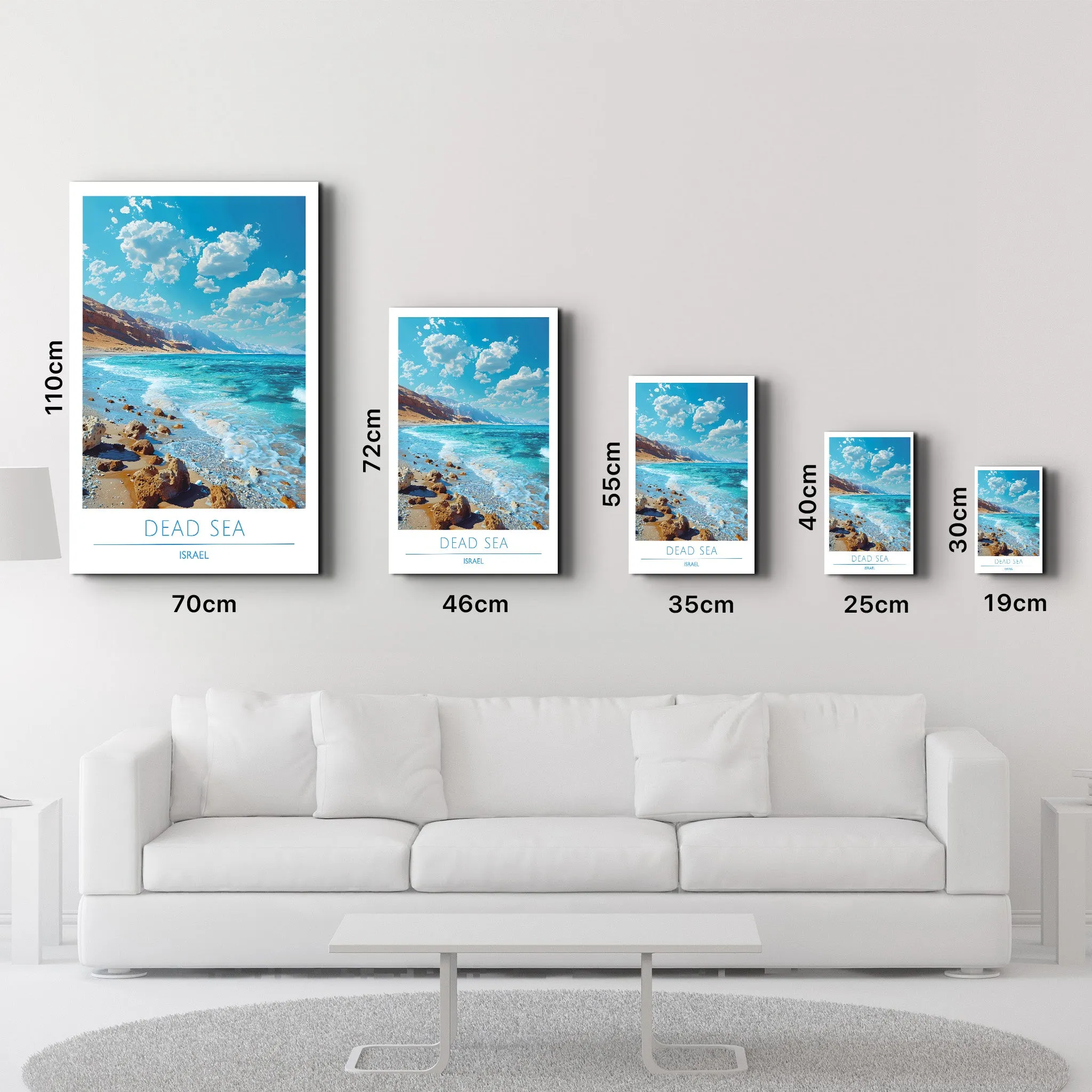 Dead Sea Isreal-Travel Posters | Glass Wall Art