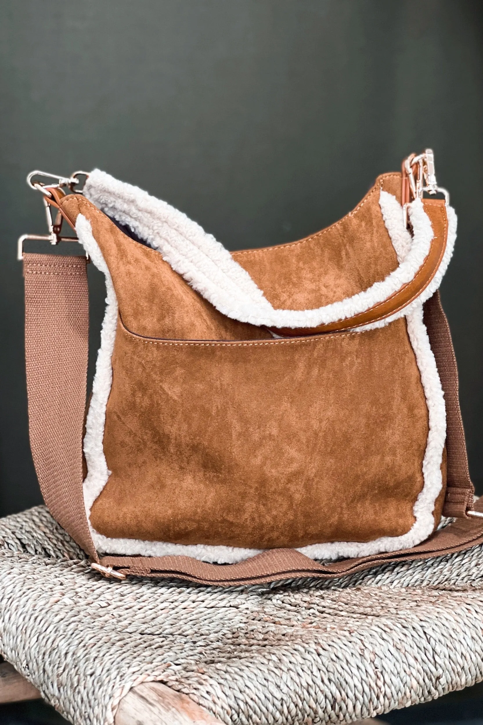 Demelza Fur Messenger Bag - FINAL SALE