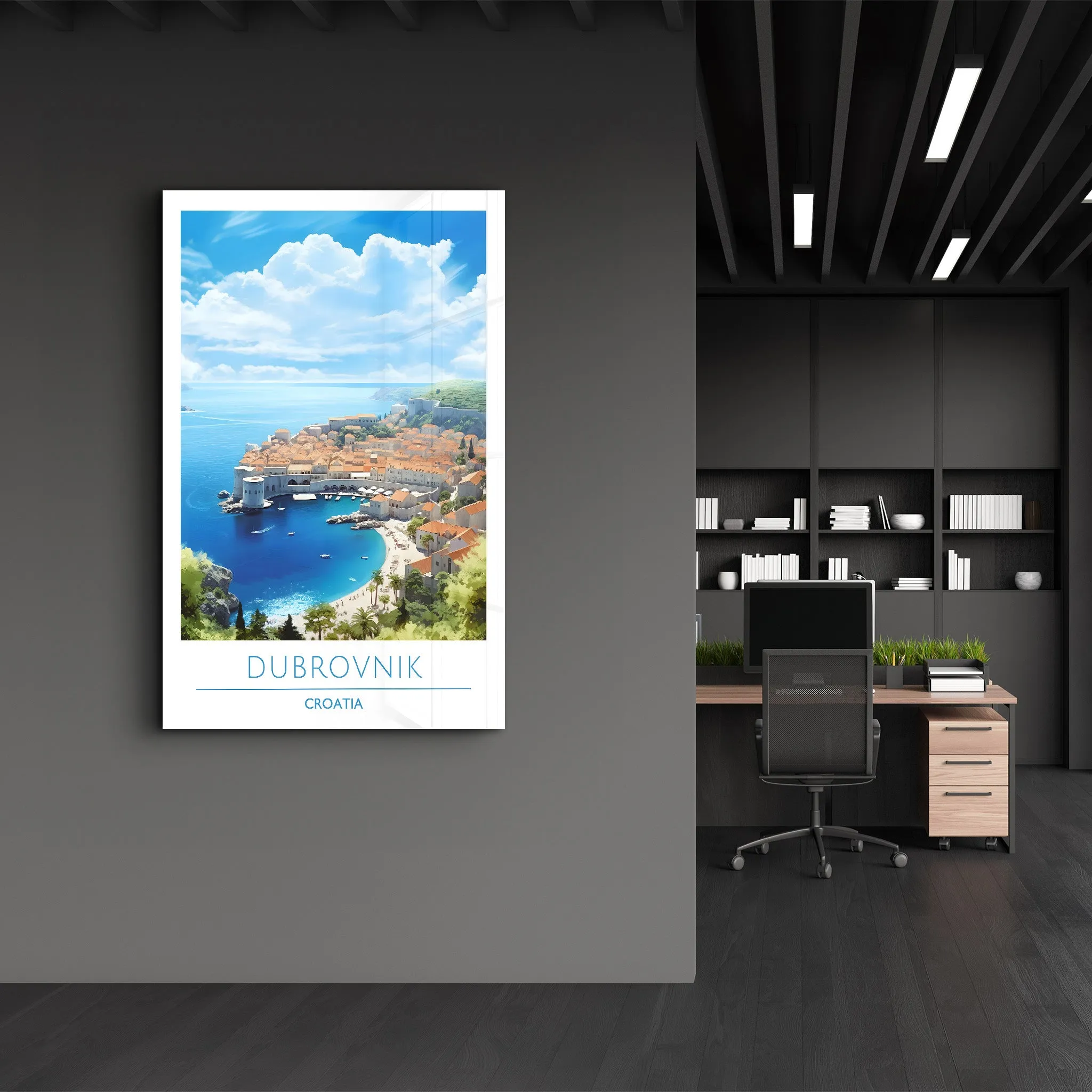 Dubrovnik Croatia-Travel Posters | Glass Wall Art