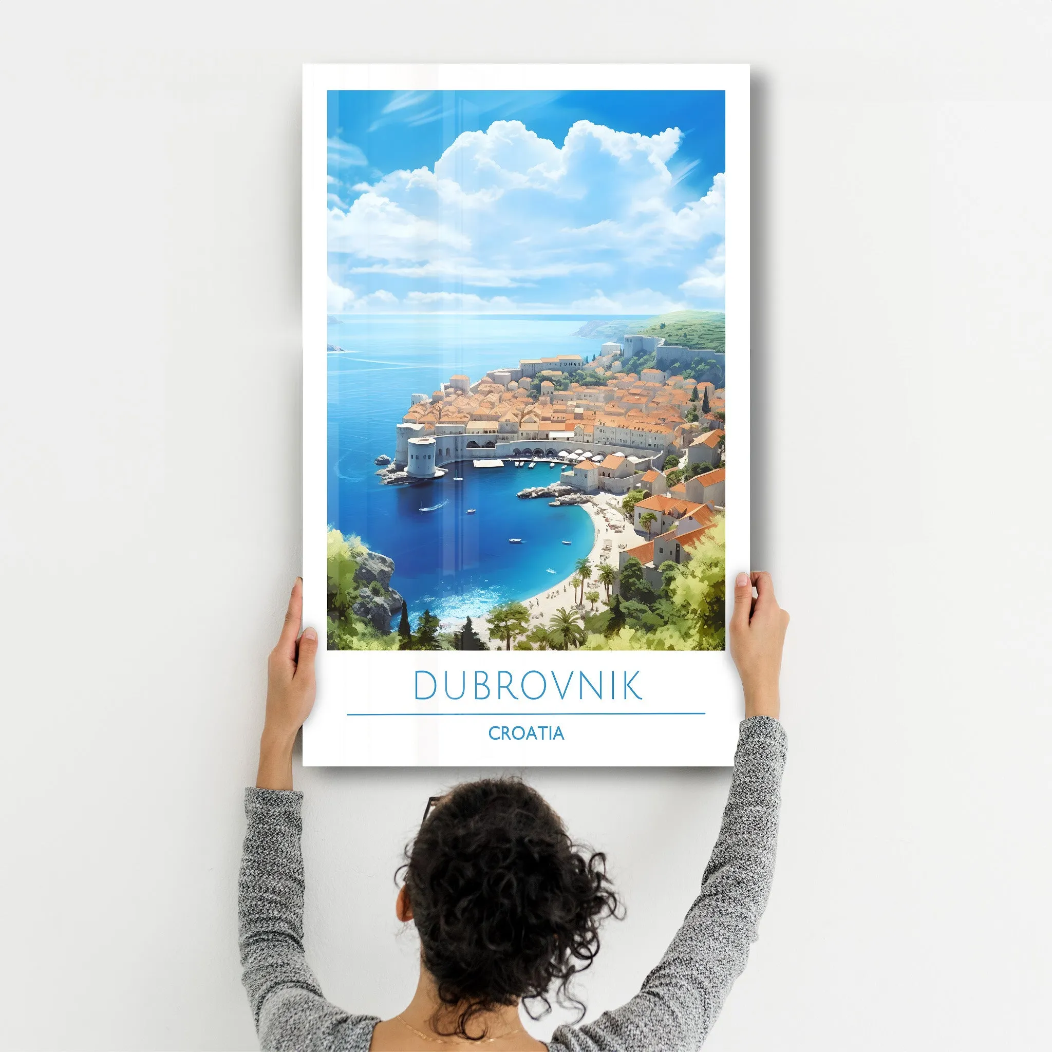 Dubrovnik Croatia-Travel Posters | Glass Wall Art