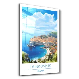 Dubrovnik Croatia-Travel Posters | Glass Wall Art