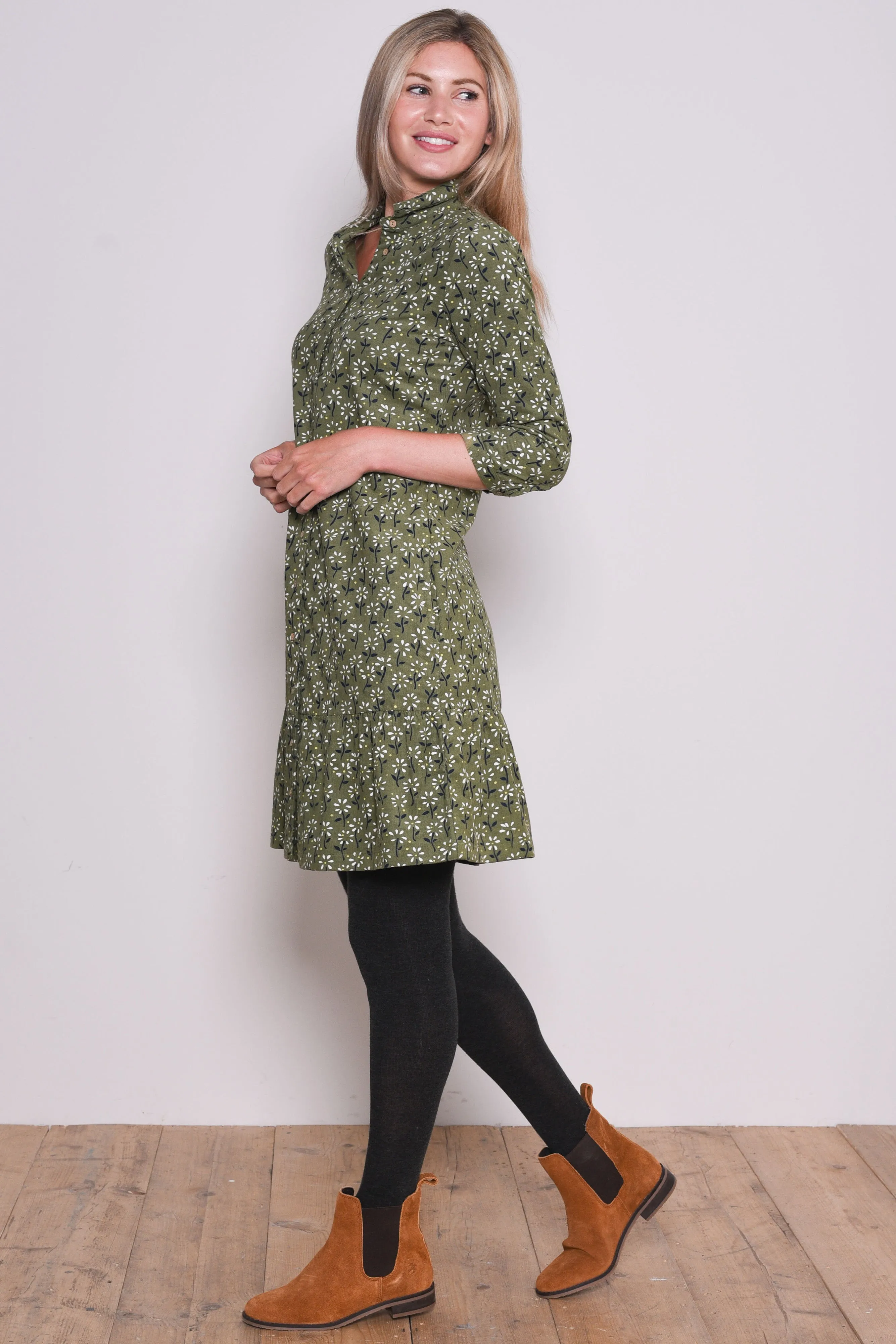 Eden Cord Shirt Dress