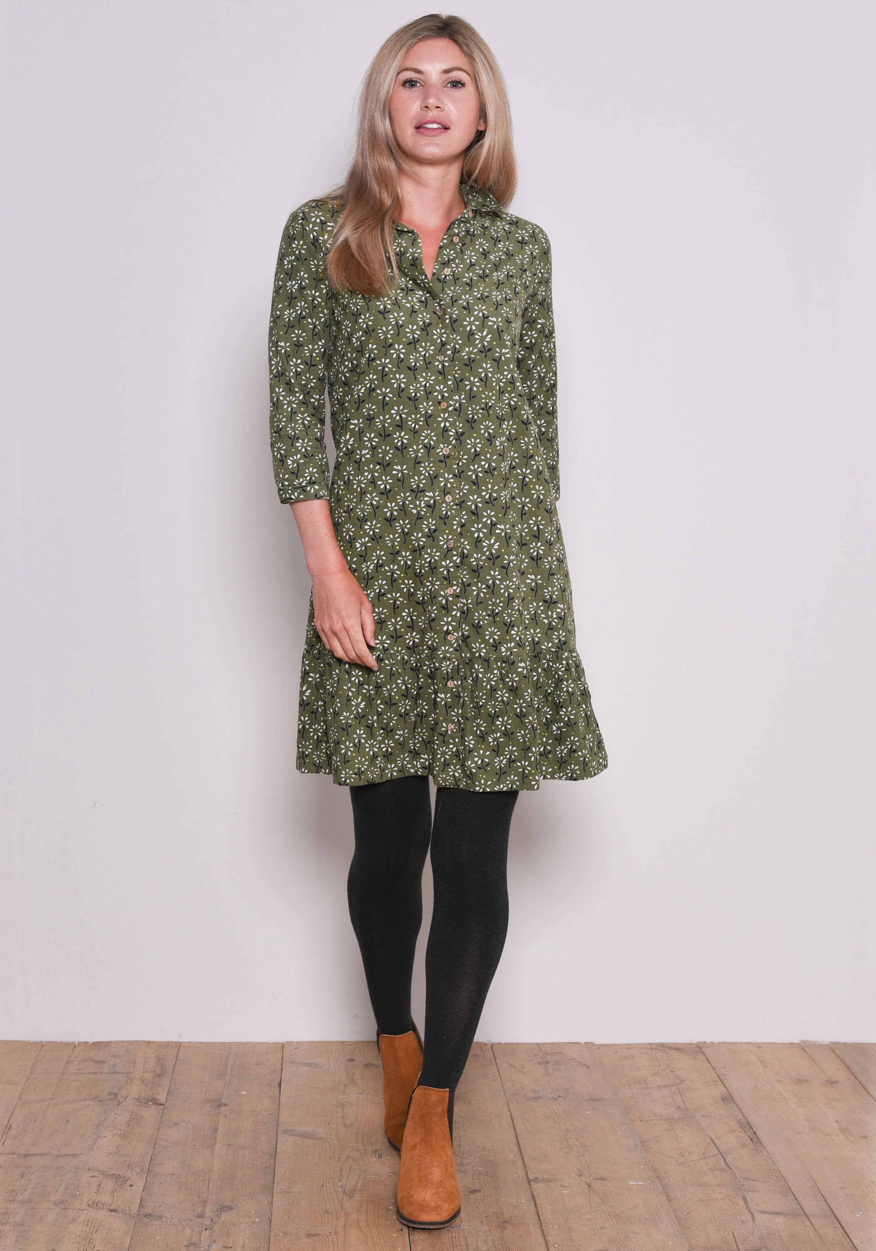 Eden Cord Shirt Dress