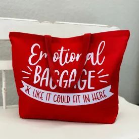 Emotional Baggage Red Bag