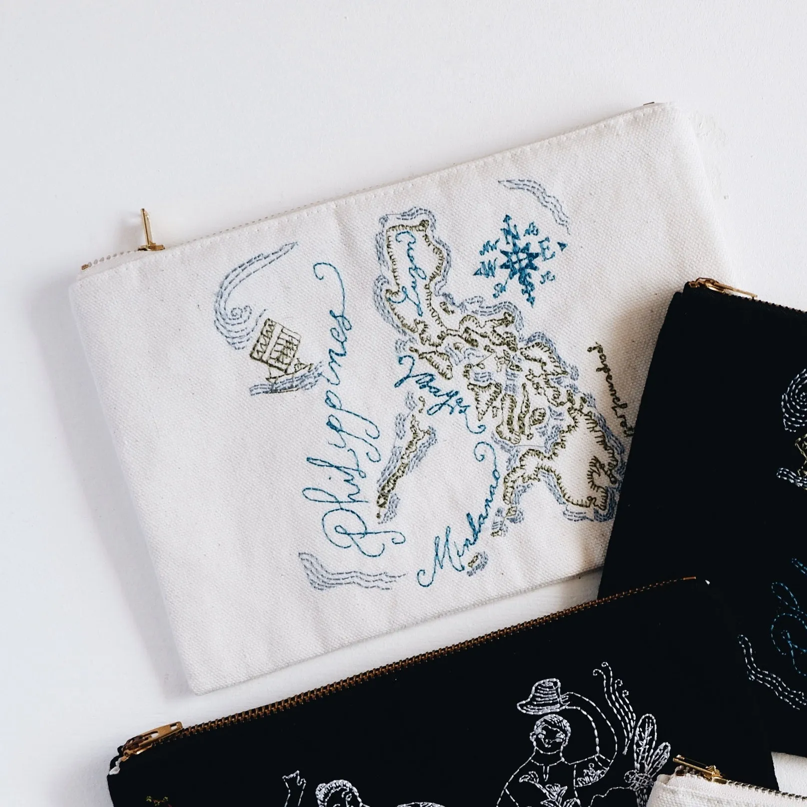 Filipiniana Embroidered Canvas Pouch