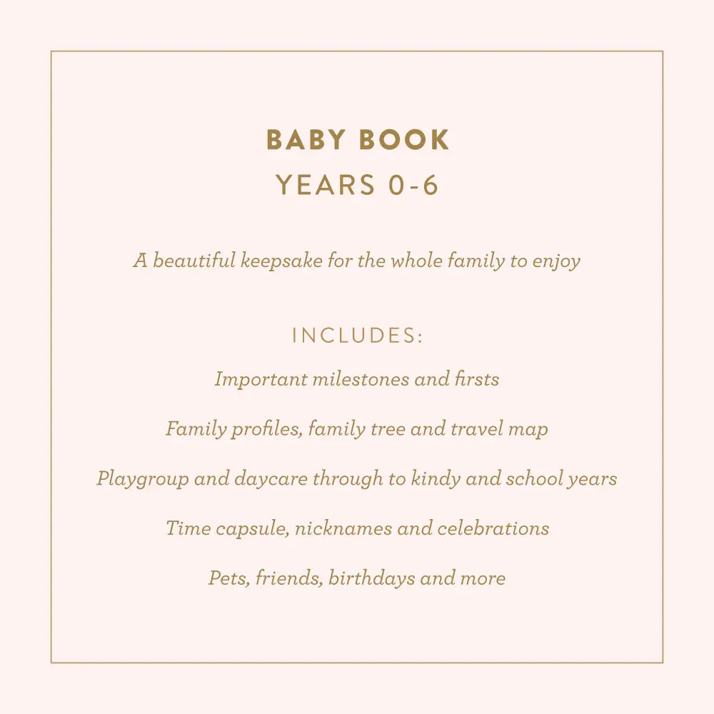 Fox and Fallow Boys Baby Book - Biscuit