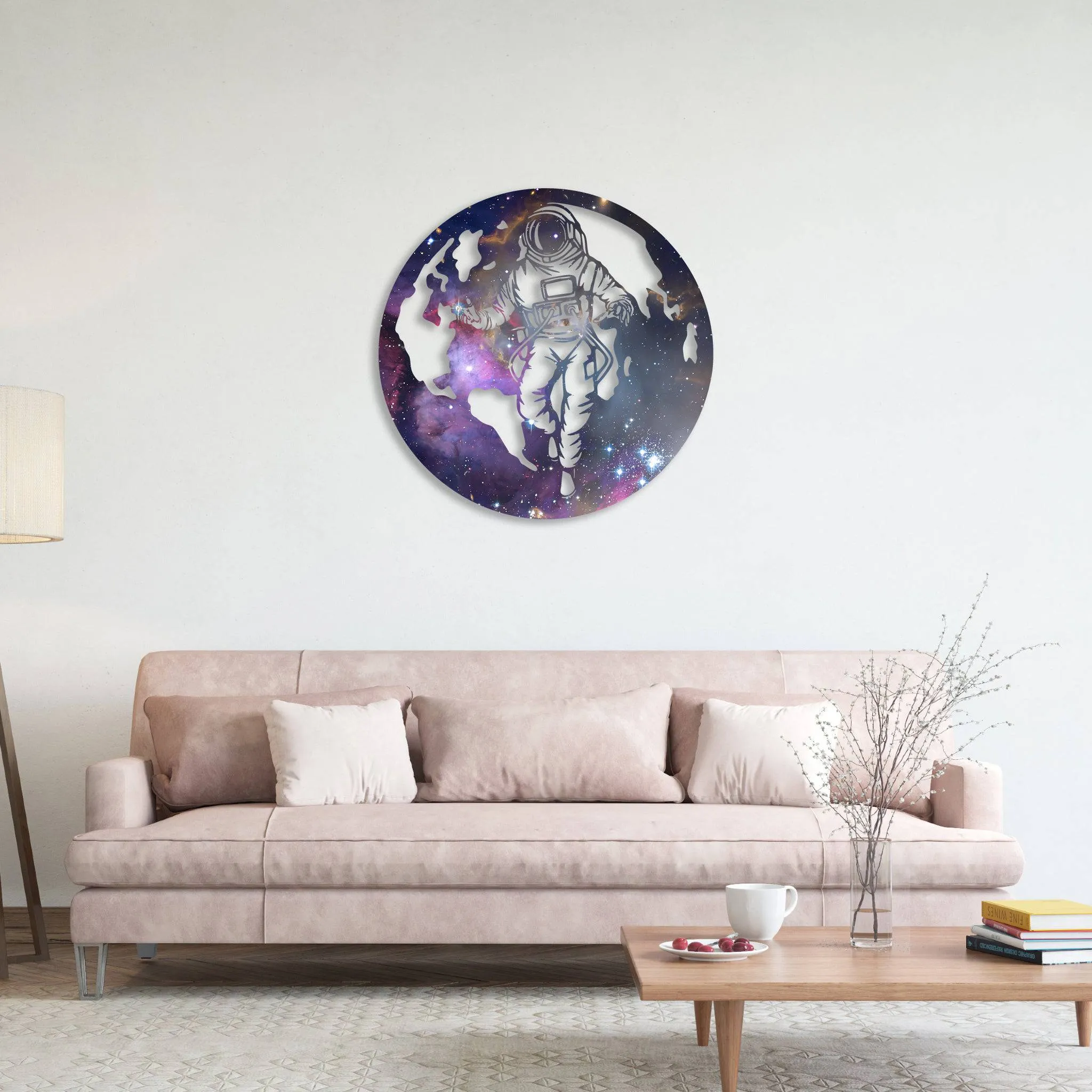 Galaxy Astronaut - Metal Wall Art