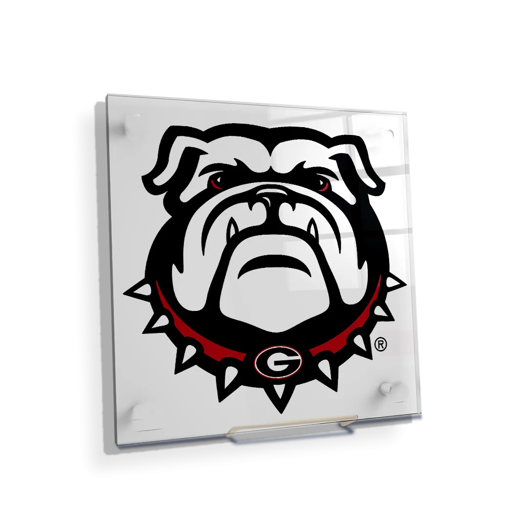 Georgia Bulldogs - Bulldog on White