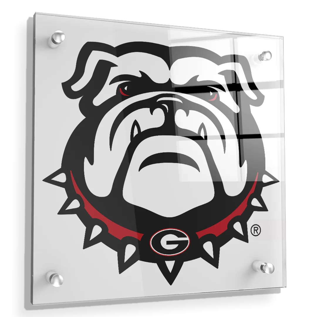 Georgia Bulldogs - Bulldog on White