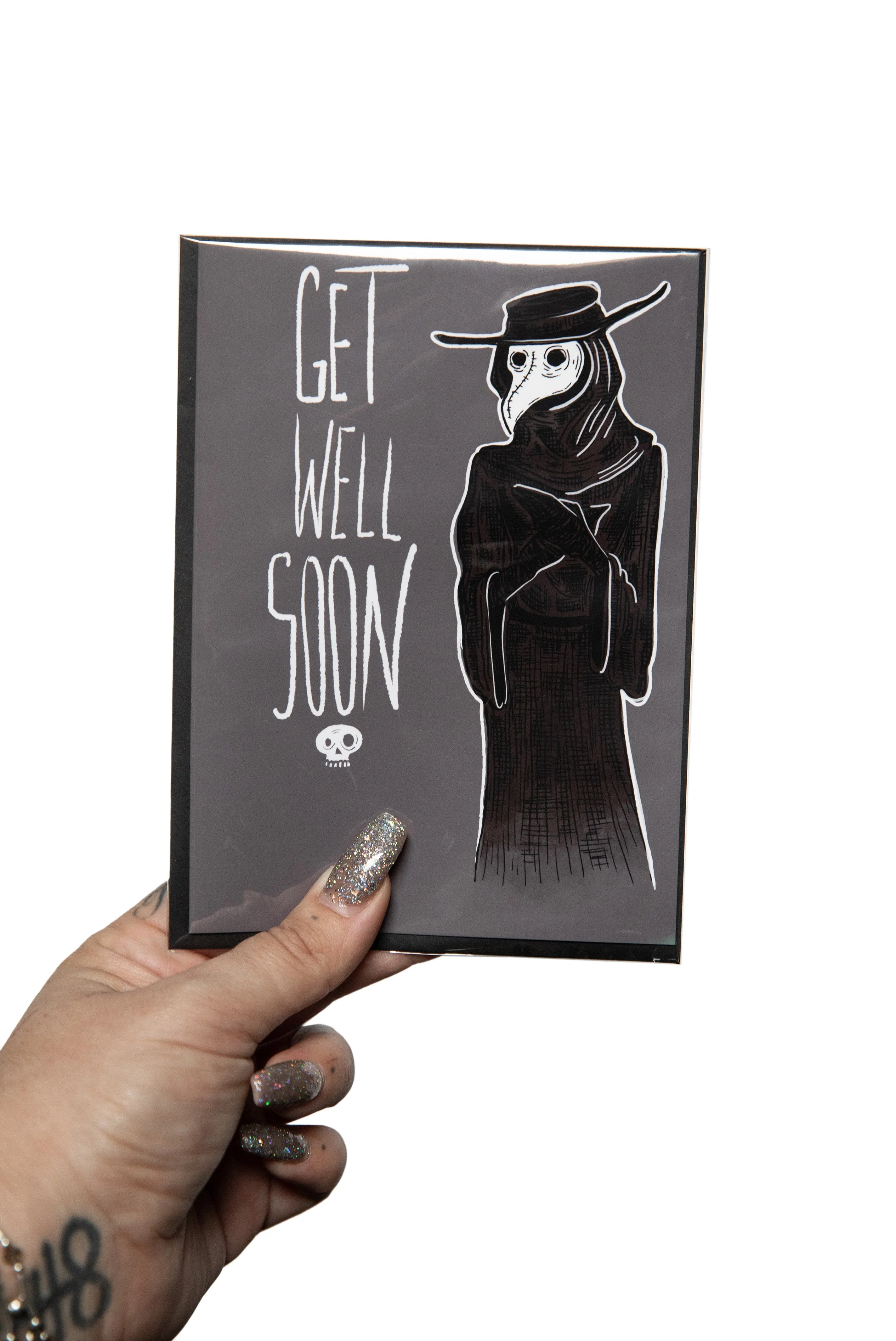 Get Well Plague Doctor - Greeting Card