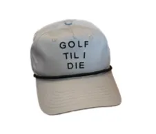 Golf Til I Die 5 Panel Performance Hat