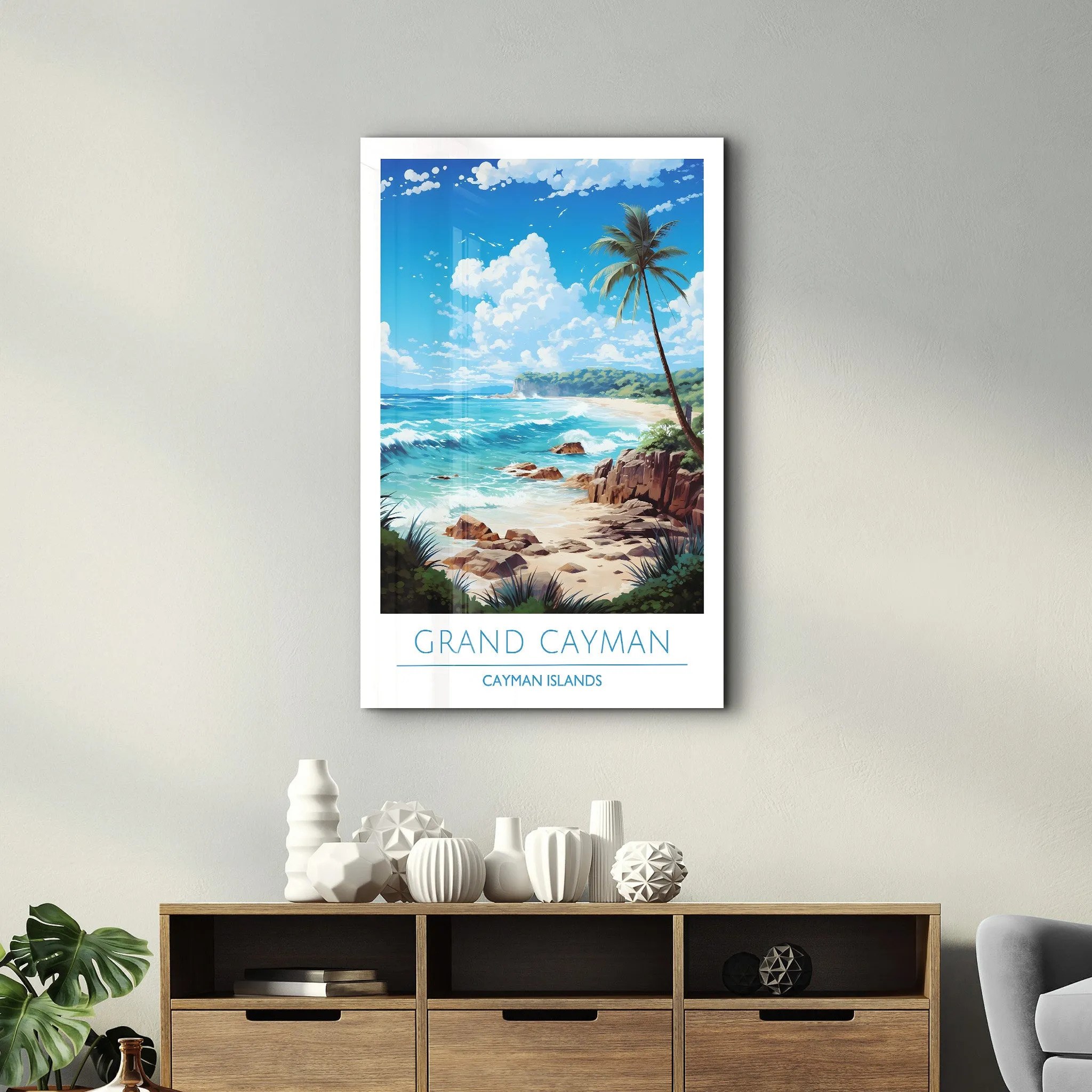 Grand Cayman Cayman Islands-Travel Posters | Glass Wall Art