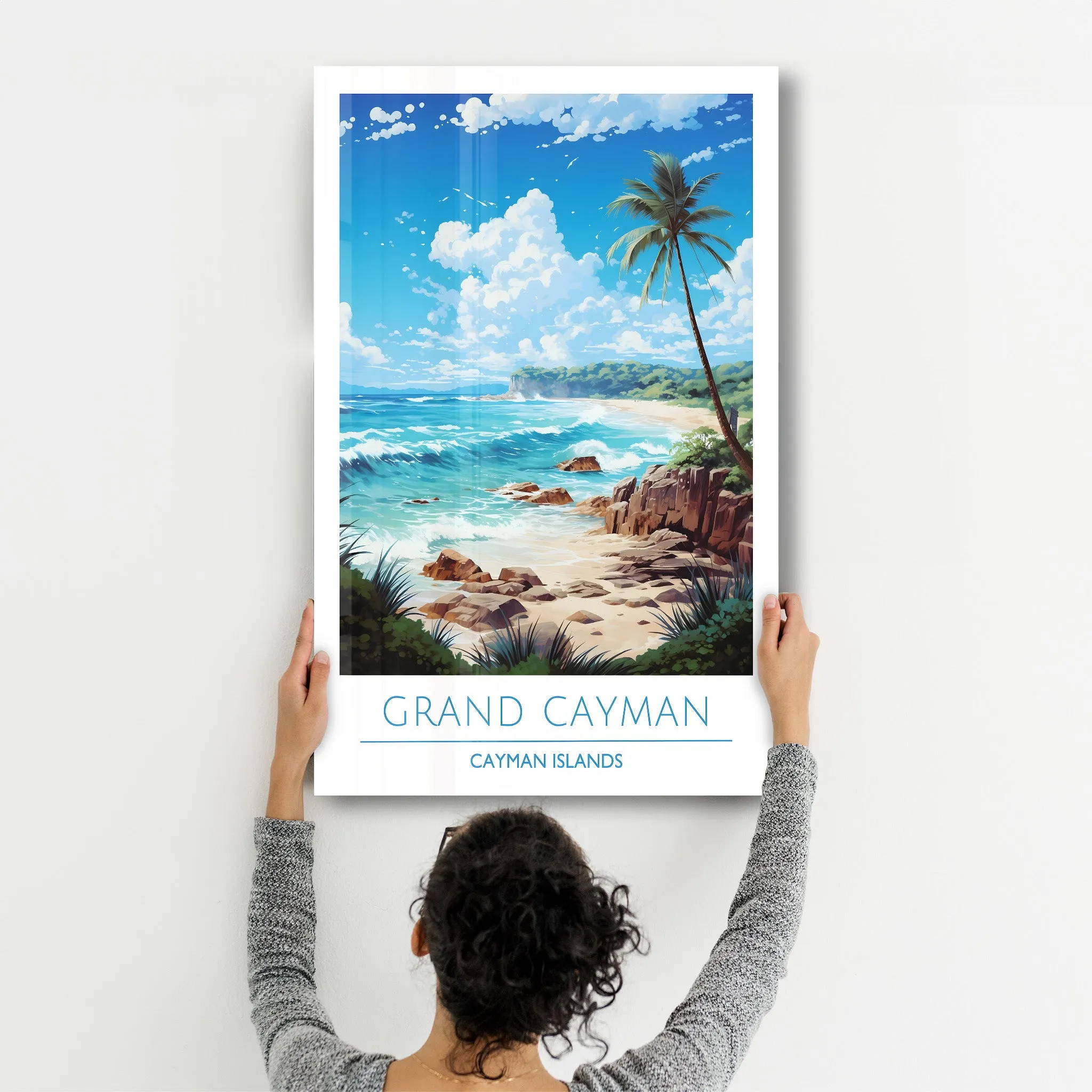 Grand Cayman Cayman Islands-Travel Posters | Glass Wall Art