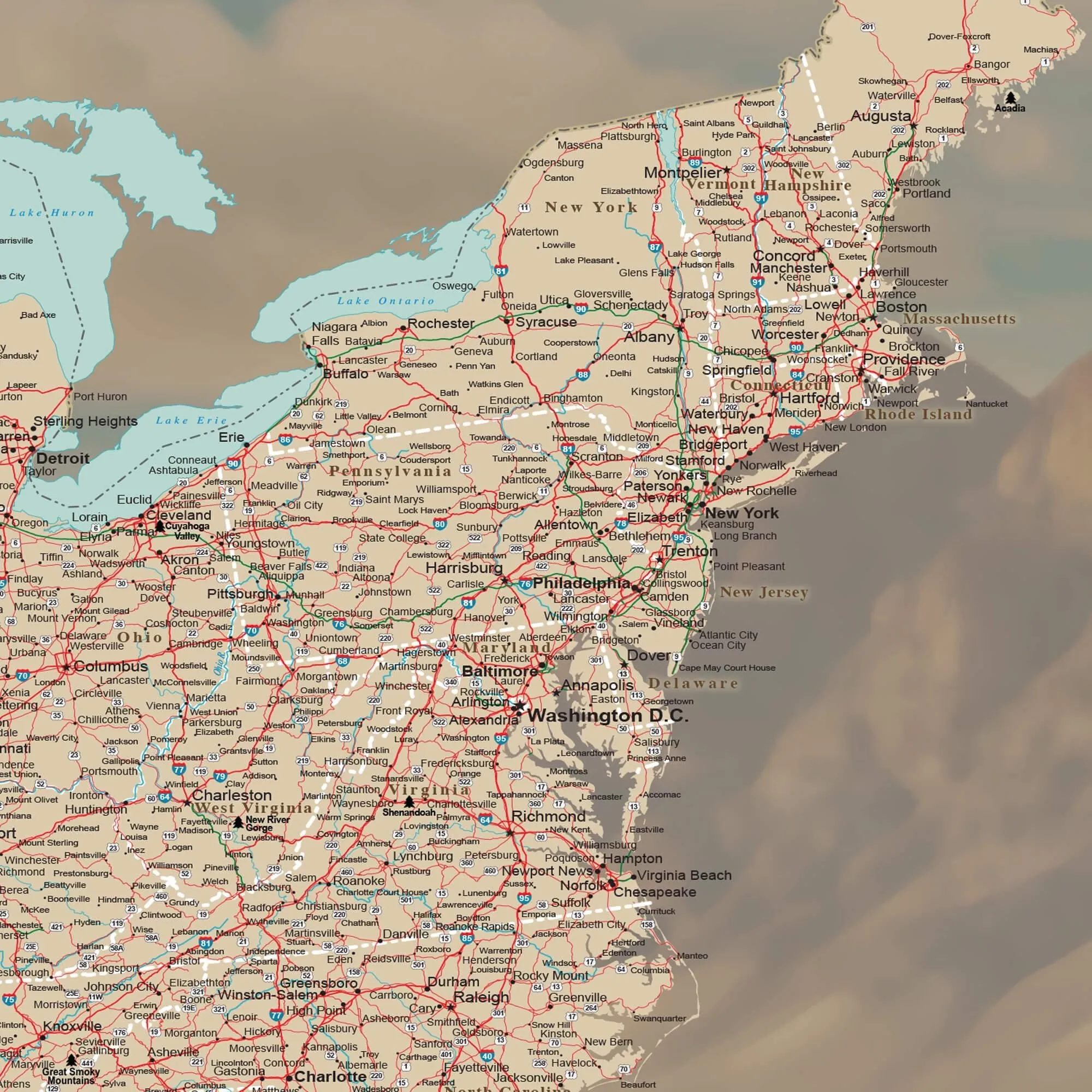 Great American Road Trip USA Push Pin Map