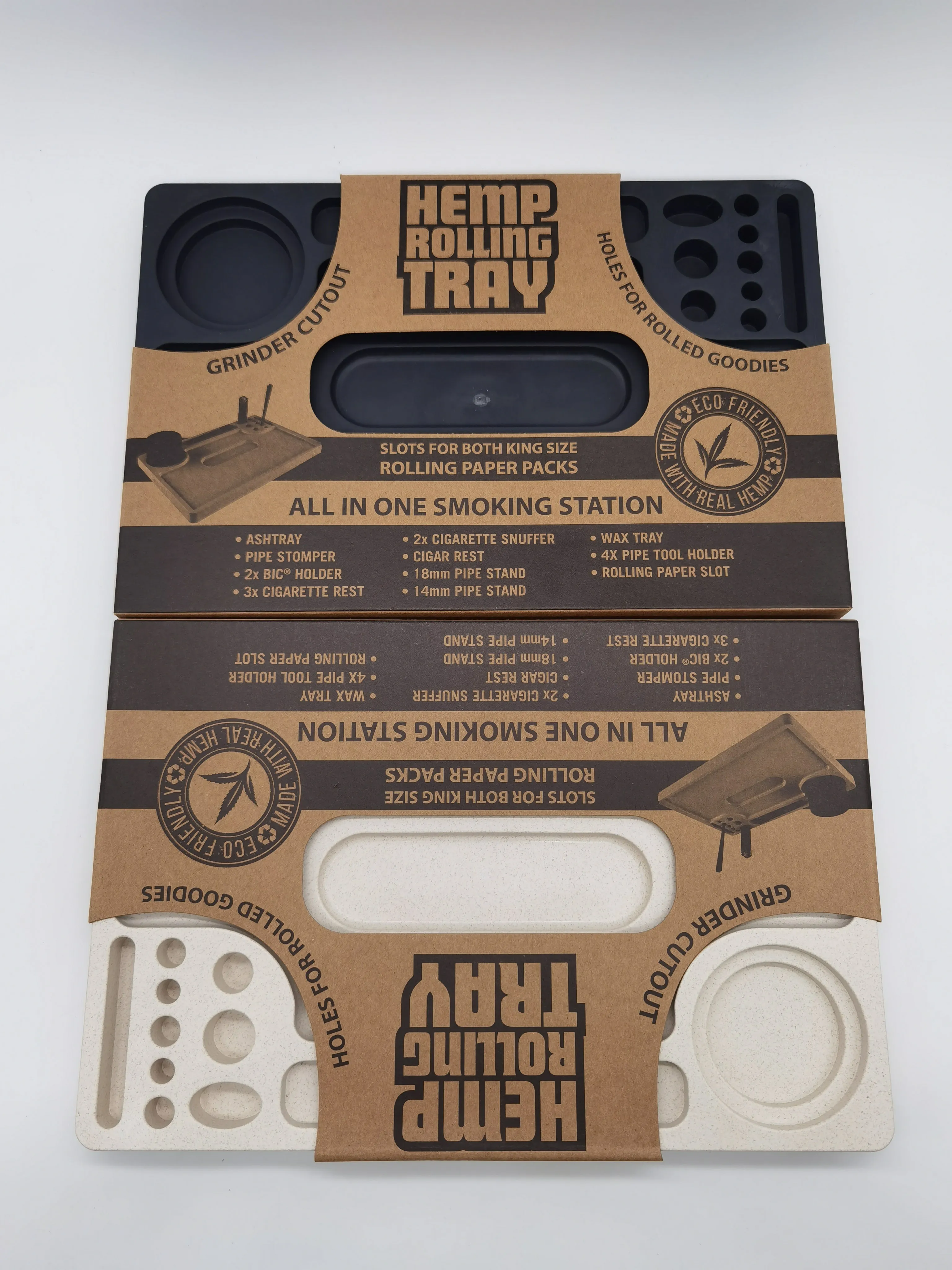 Hemp Made Extra Large Smoking Station Roll Tray - 6 Per Retail Ready Display 22427