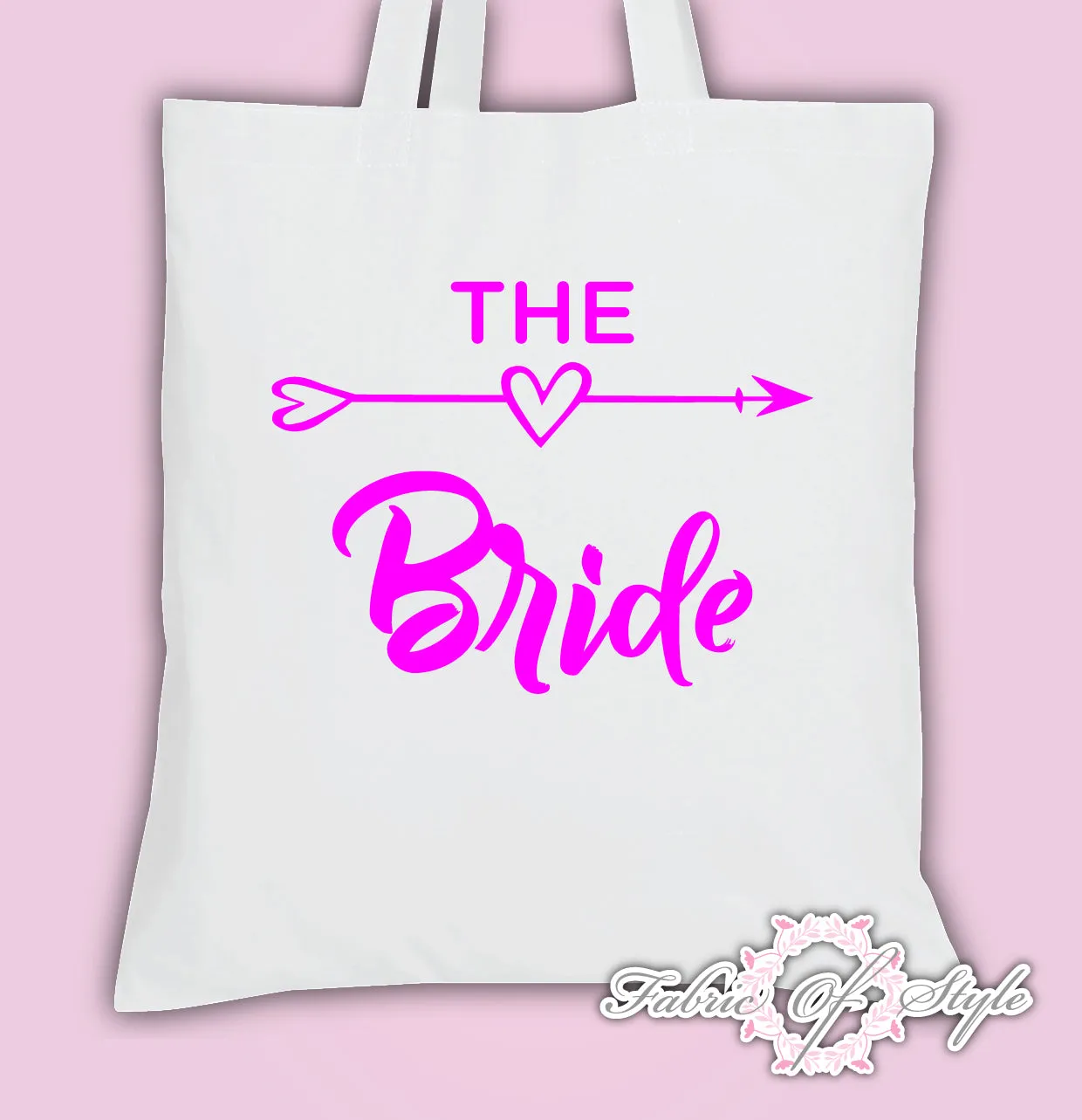 Hen Do Party Bride Tribe  Ladies Tote Bags Pink Lettering