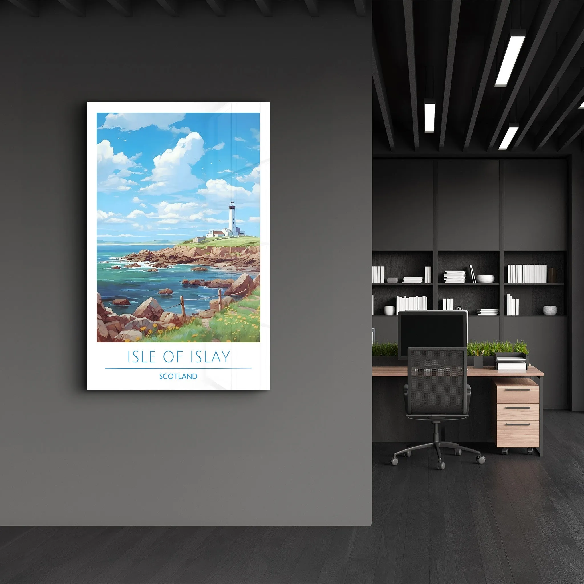 Isle Of Islay Scotland-Travel Posters | Glass Wall Art