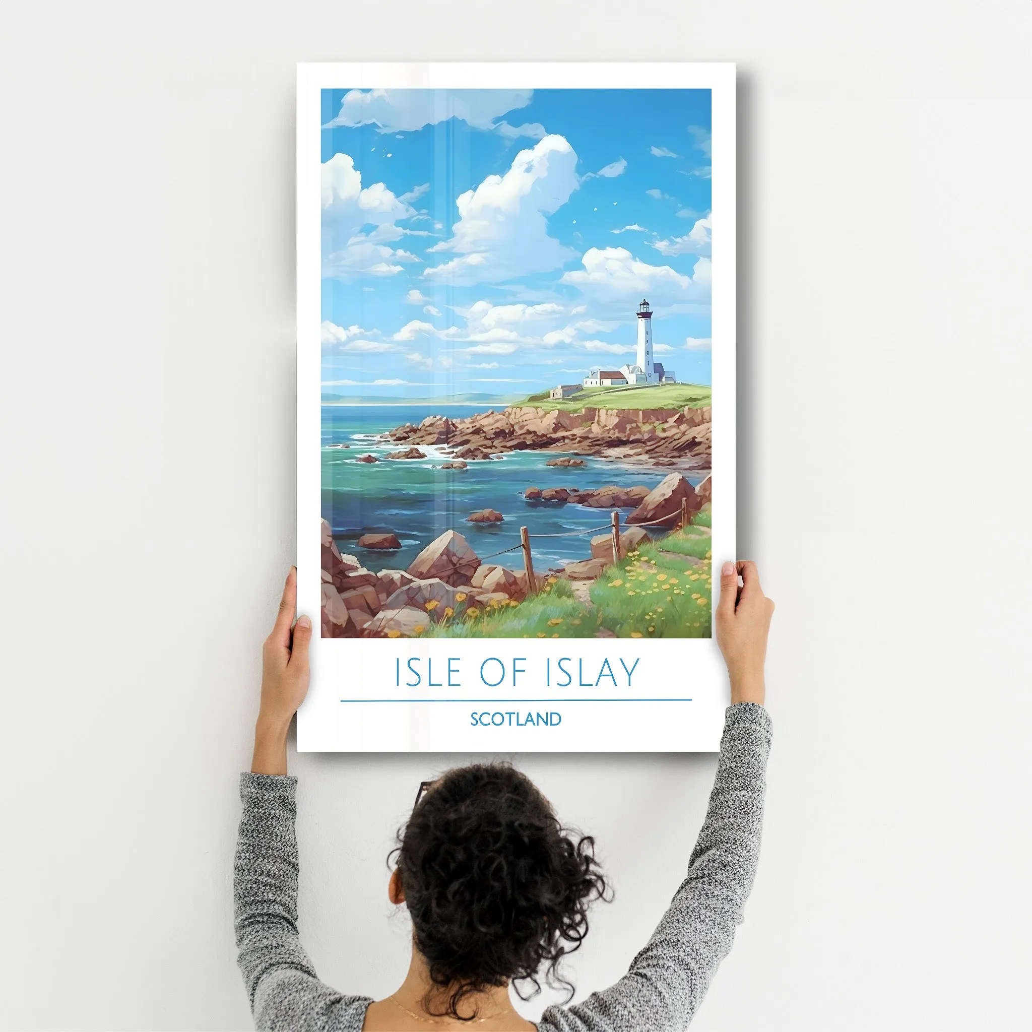 Isle Of Islay Scotland-Travel Posters | Glass Wall Art