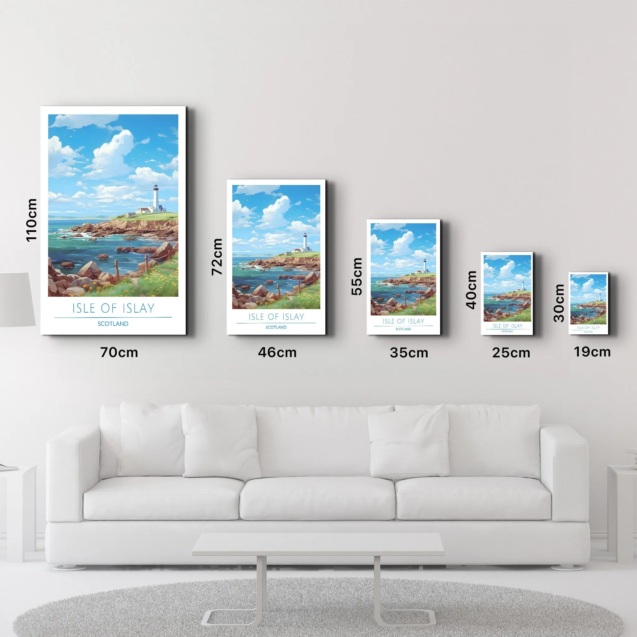 Isle Of Islay Scotland-Travel Posters | Glass Wall Art