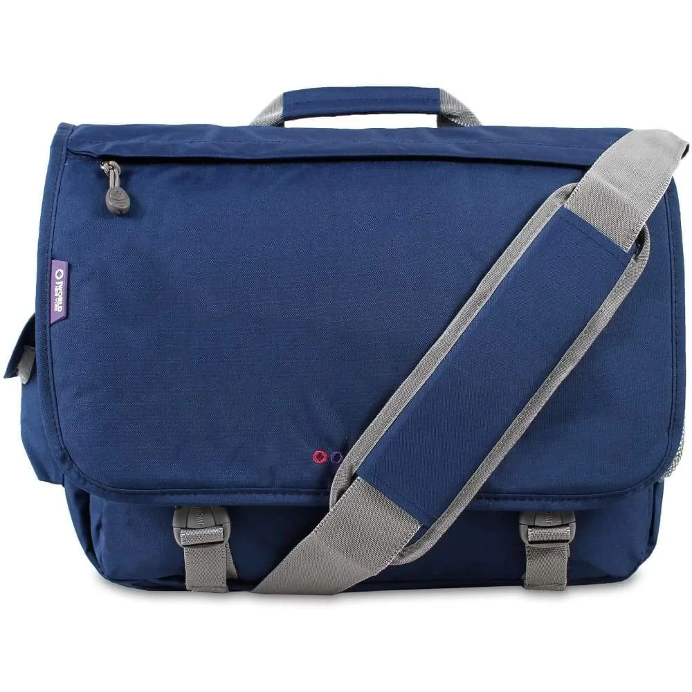 J World New York Laptop / Messenger Style Bag - Thomas Navy