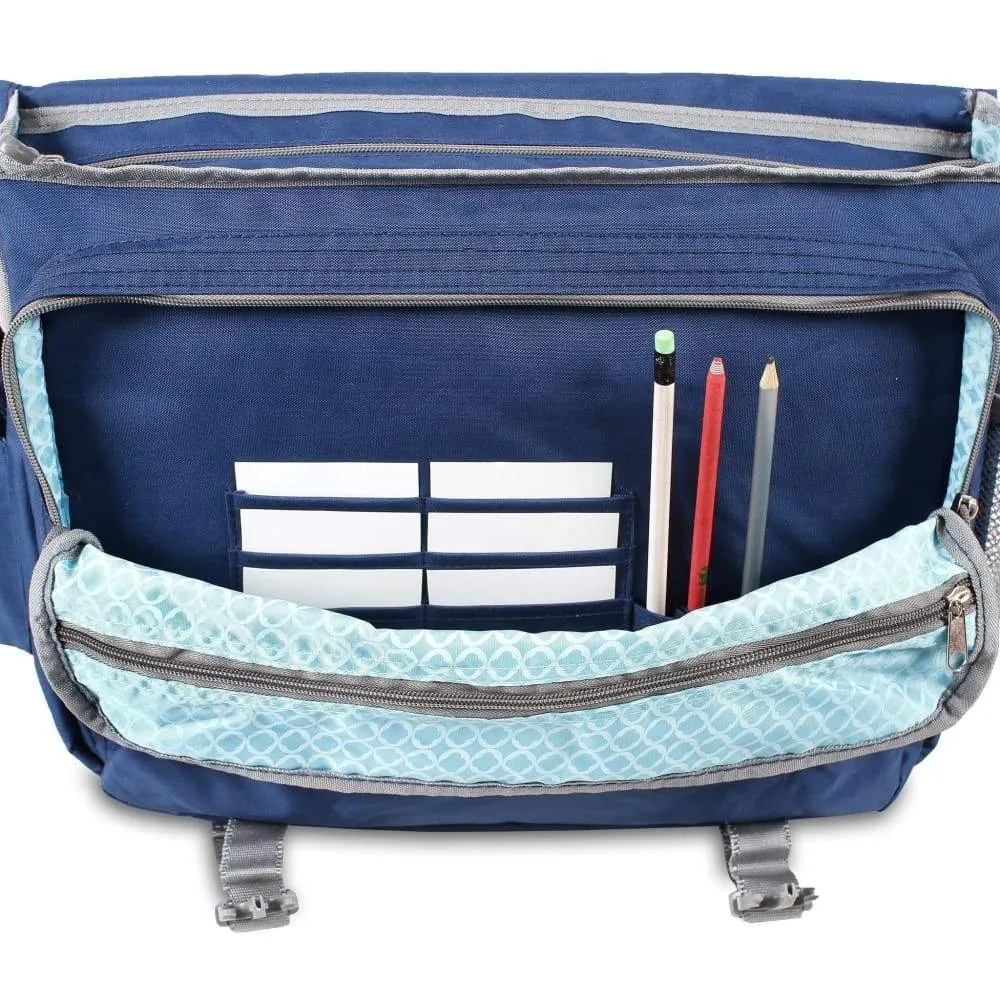 J World New York Laptop / Messenger Style Bag - Thomas Navy