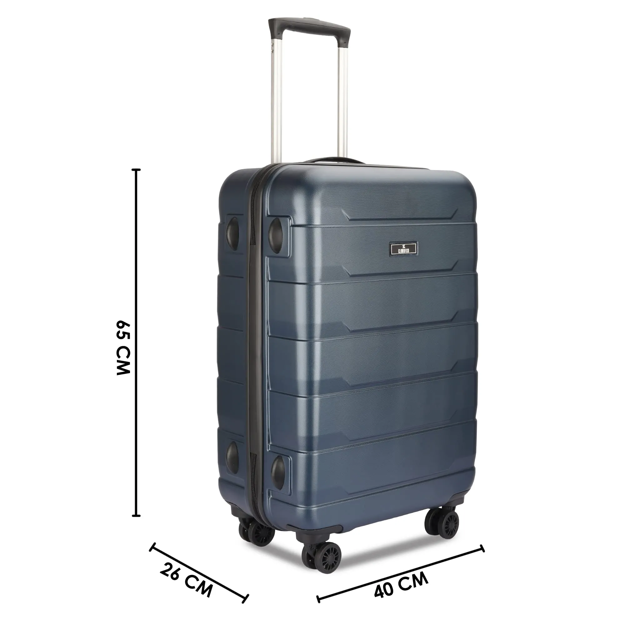 Jeffrey Series  Cabin Luggage Navy Blue (Medium)