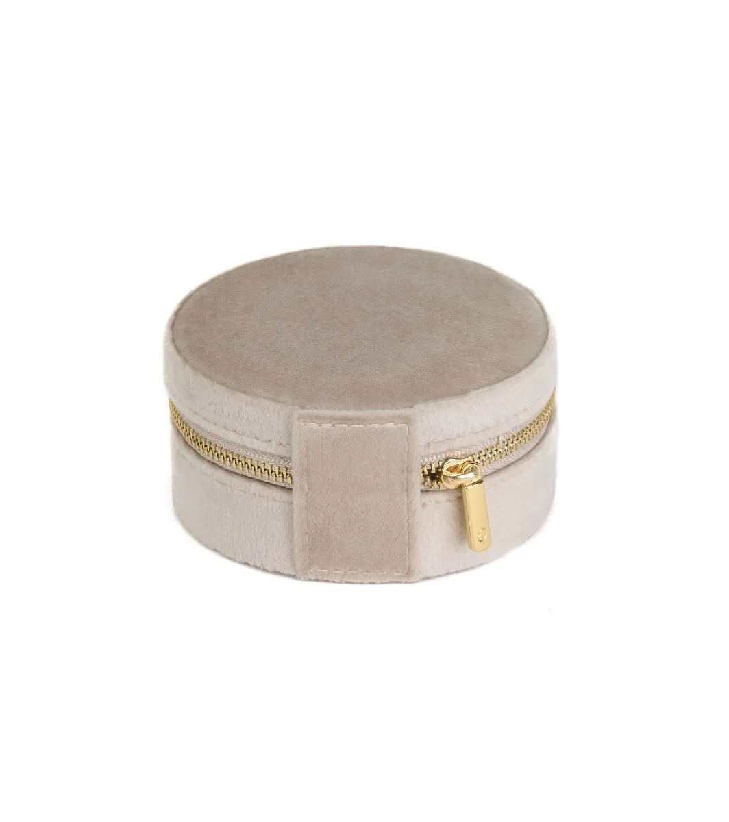 Jewellery Travel Case Velvet Light Clay Gold