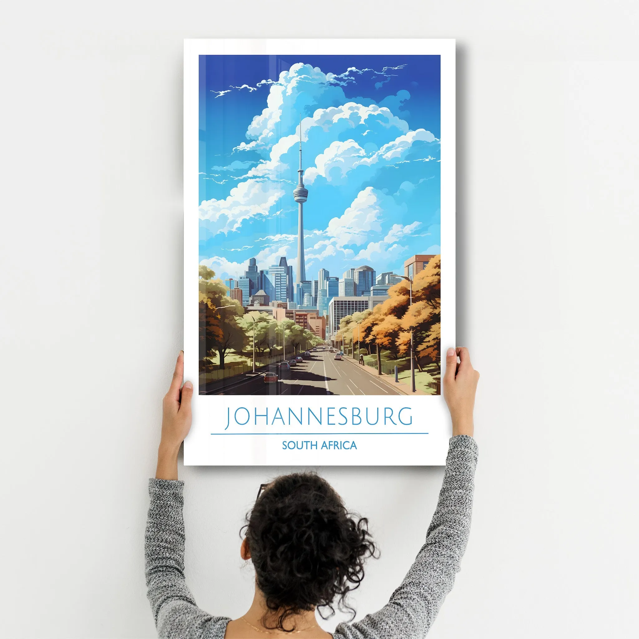 Johannesburg South Africa-Travel Posters | Glass Wall Art