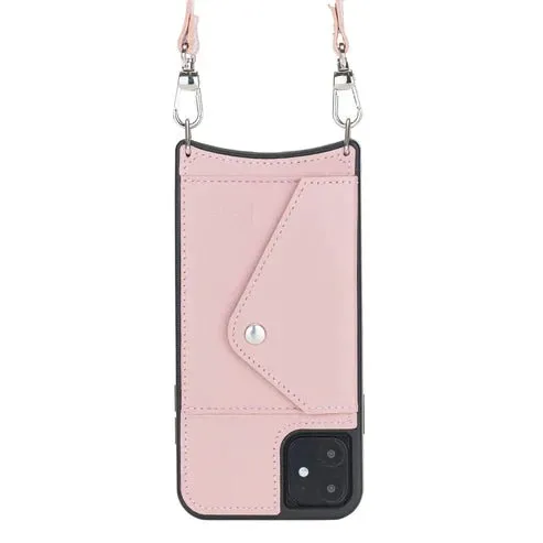 Lara iPhone 11 Pro Crossbody Wallet Case, Nude Pink