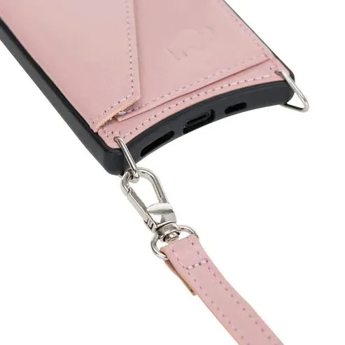 Lara iPhone 11 Pro Crossbody Wallet Case, Nude Pink