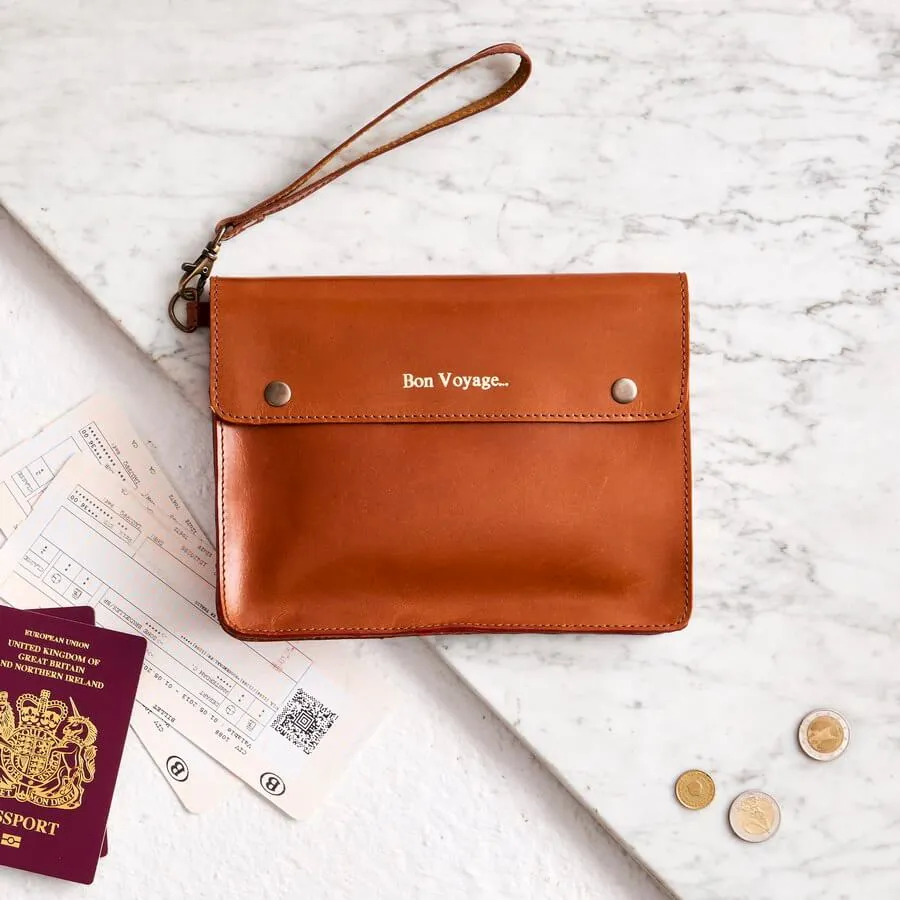 Leather Family Travel Wallet