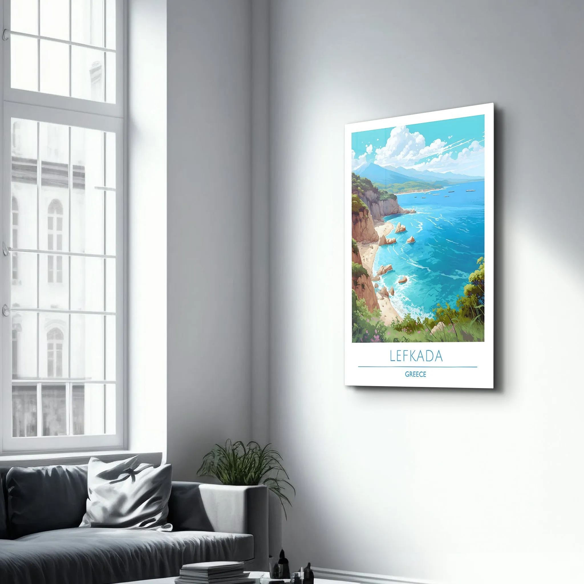 Lefkada Greece-Travel Posters | Glass Wall Art