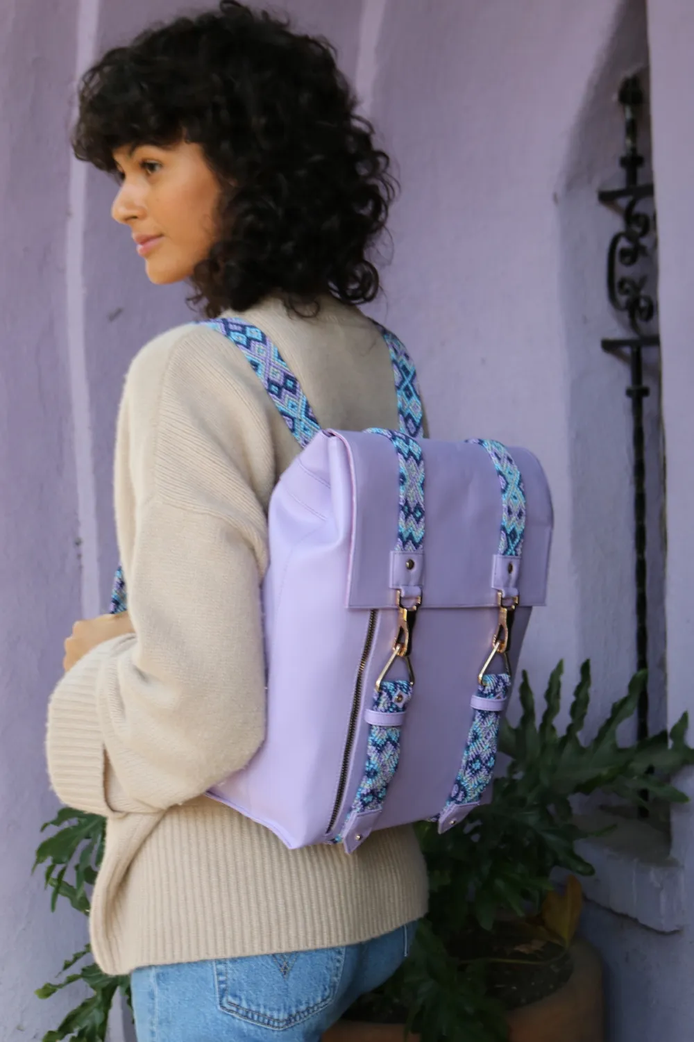 Lila Laptop Backpack in Cactus