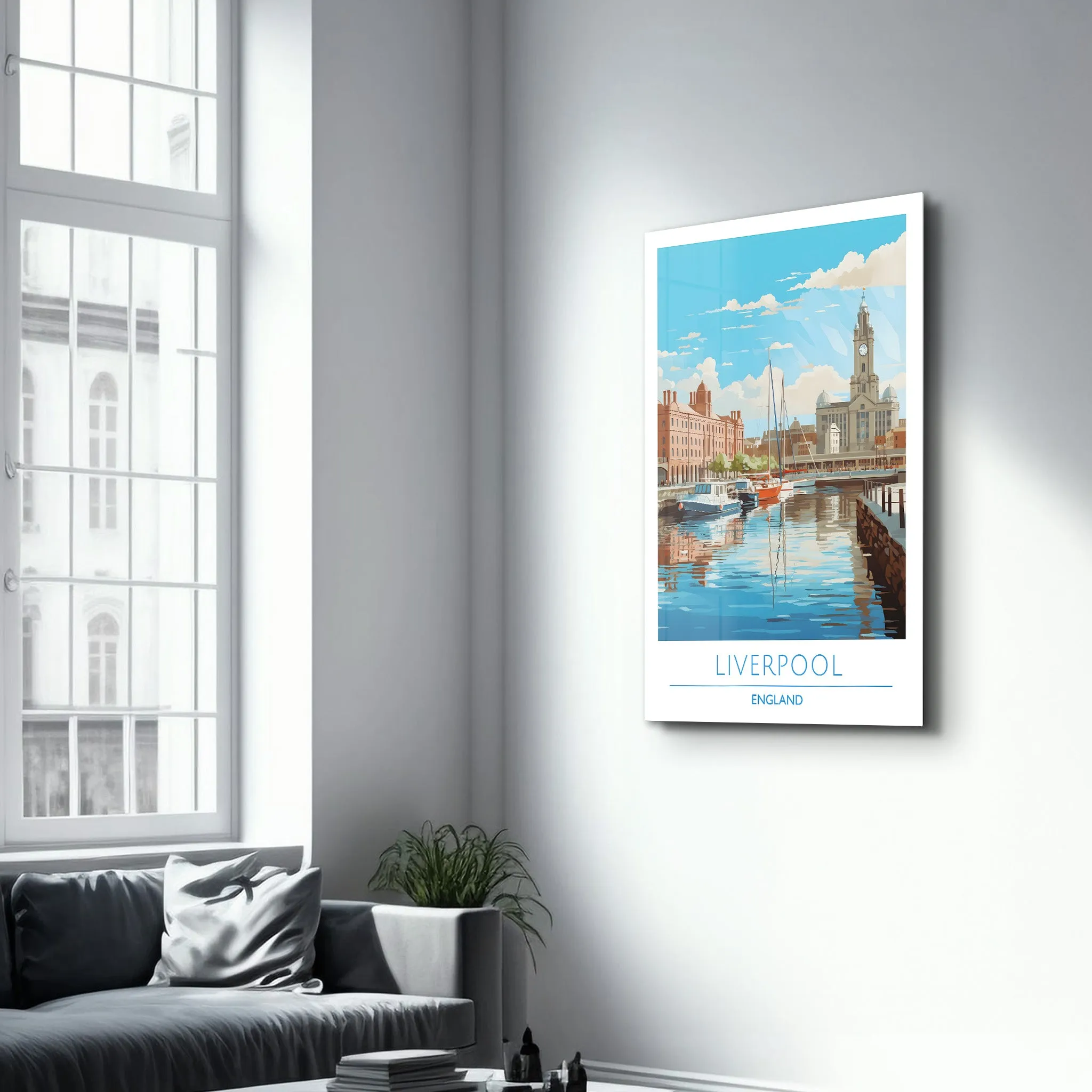 Liverpool England-Travel Posters | Glass Wall Art