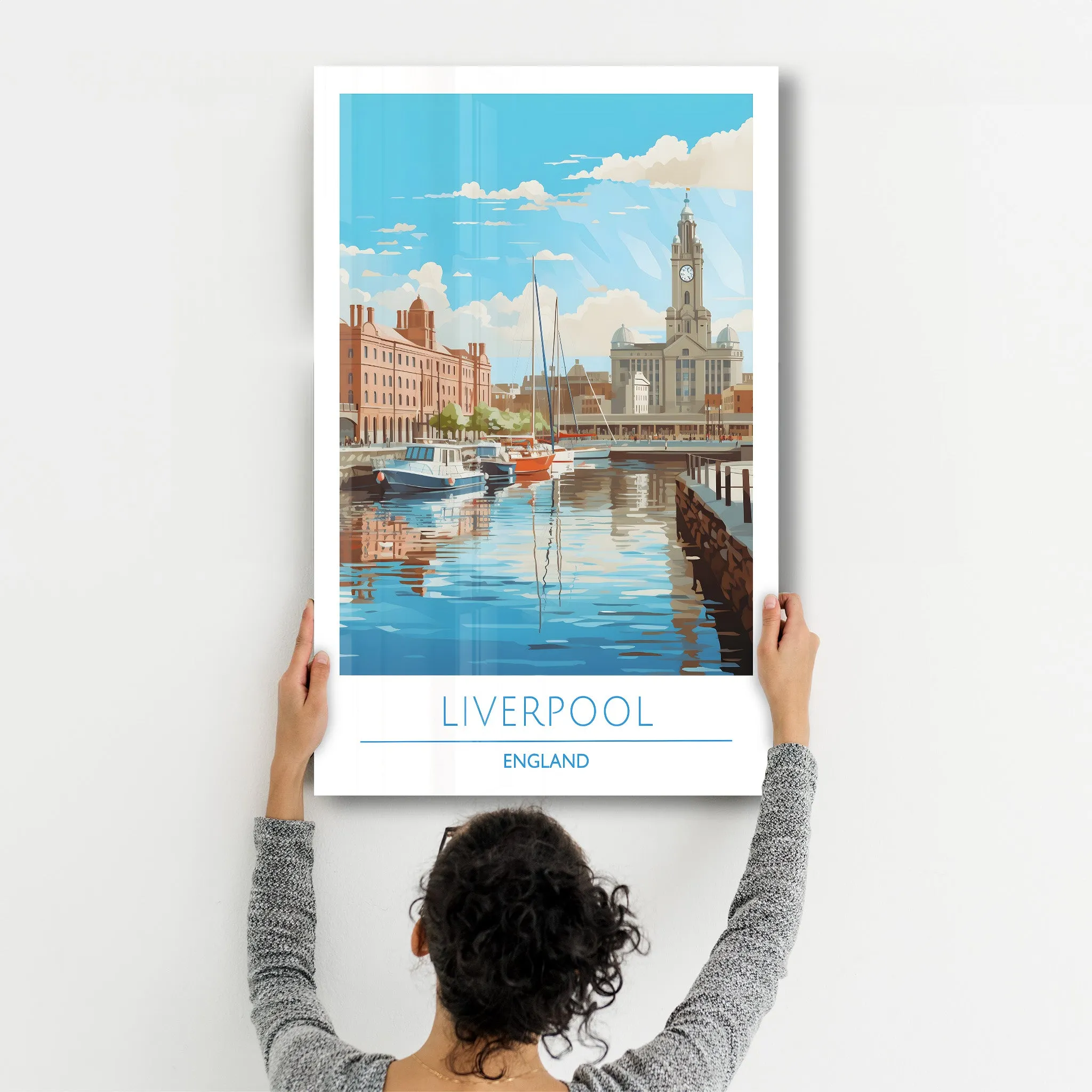 Liverpool England-Travel Posters | Glass Wall Art